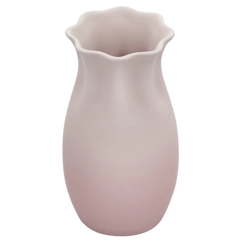 Elegant Bouquet Ceramic Table Vase 6.5" - Shell Pink