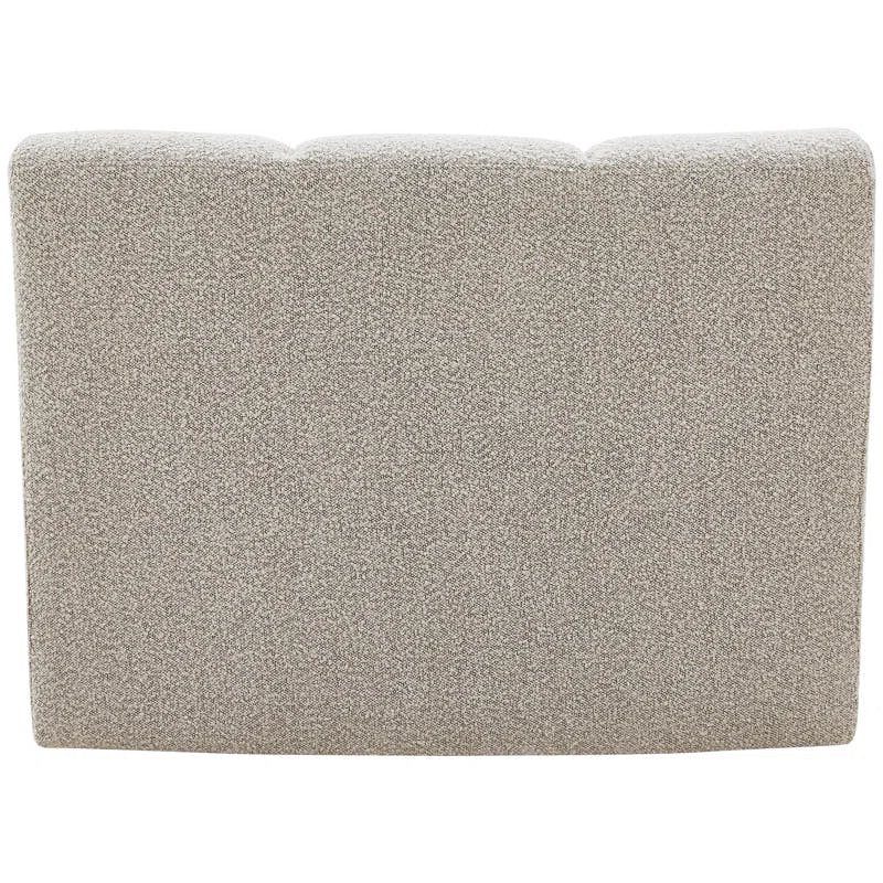 Infinity Taupe Boucle Fabric 43" Contemporary Modular Chair