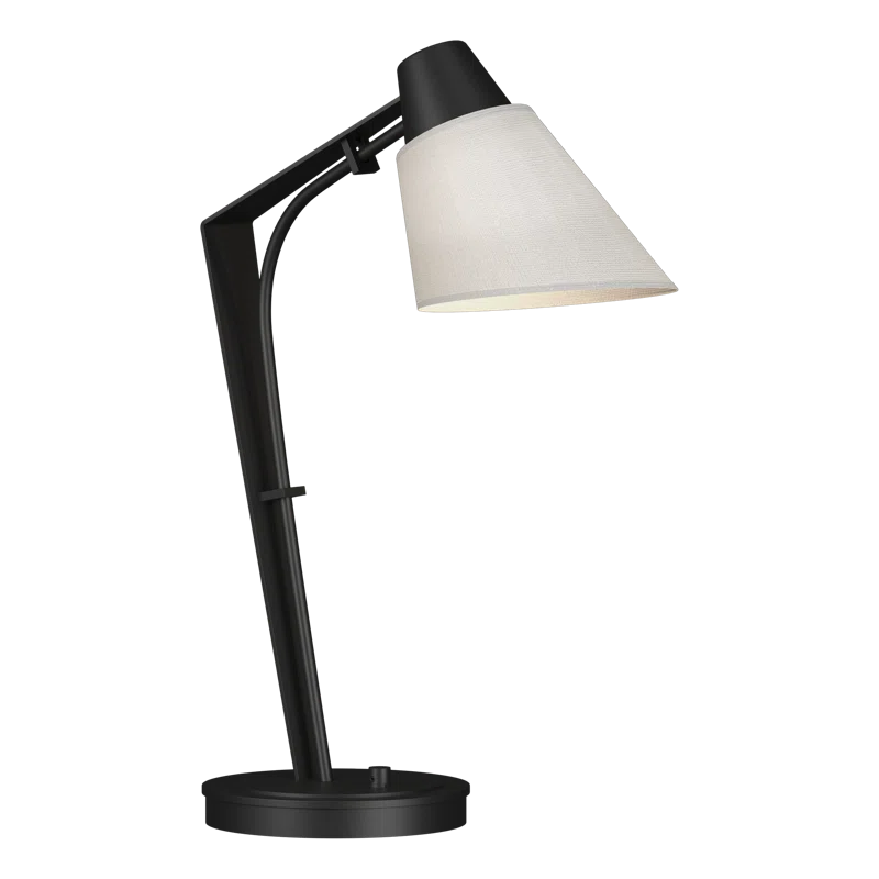 Edison Black and Natural Anna 1-Light LED Desk Lamp