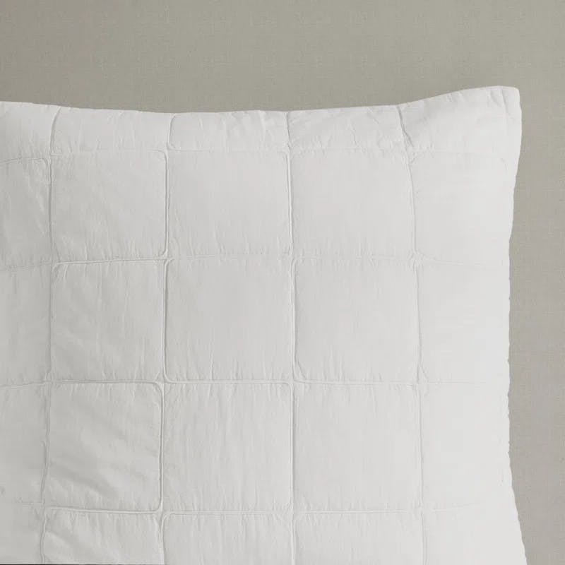 Gema Soft White Cotton Euro Pillow Sham