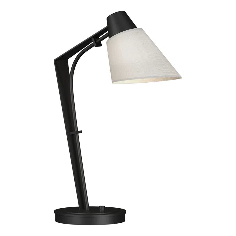 Edison Black and Natural Anna 1-Light LED Desk Lamp