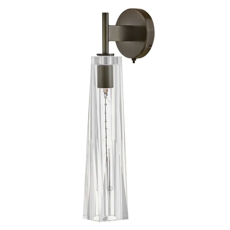 Cosette Black Oxide Crystal-Cut Dimmable Wall Sconce