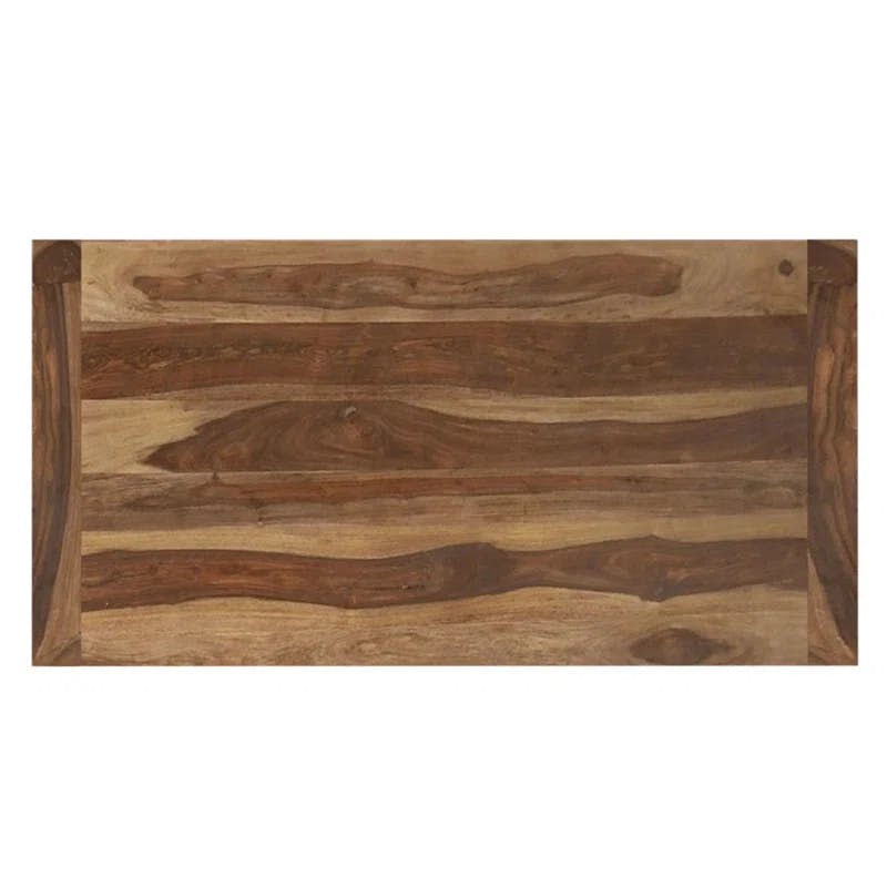 Krish Dark Sheesham 70'' Reclaimed Solid Wood Rustic Dining Table