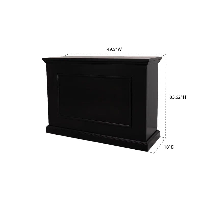 Elevate 49.5'' Black Birch TV Lift Cabinet for Up to 50'' TVs