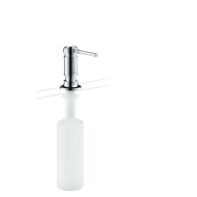 European Modern Steel Optik Soap Dispenser for Bath and Kitchen