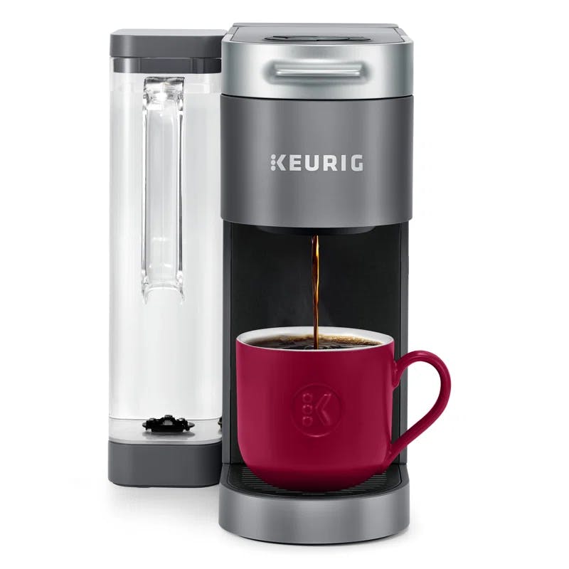 Elevated White Single-Serve Pod Coffee Maker with MultiStream Technology