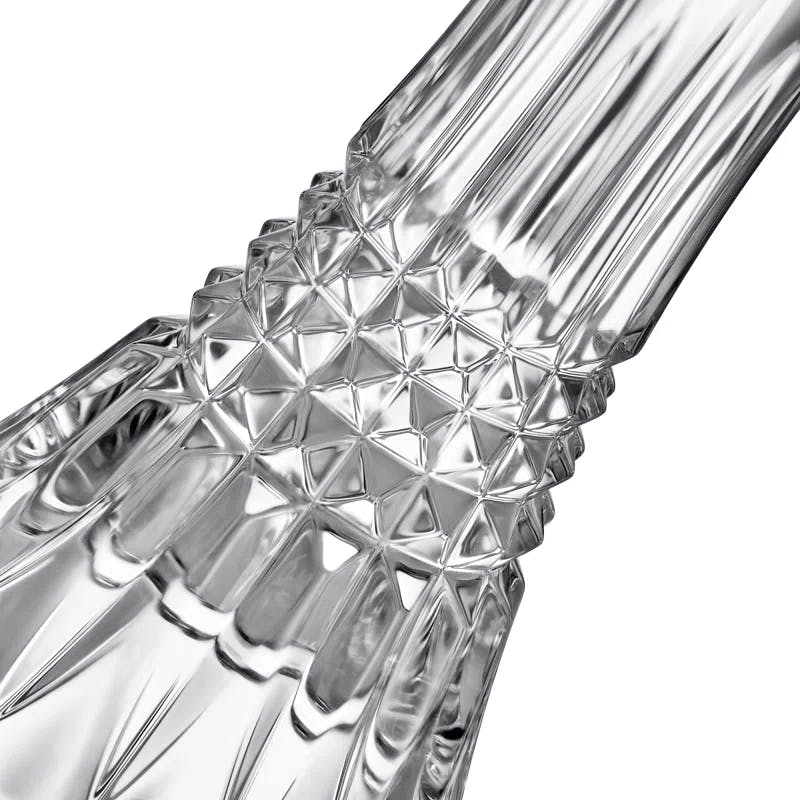 Radiant Crystal Lismore Diamond 10" Candlestick Pair