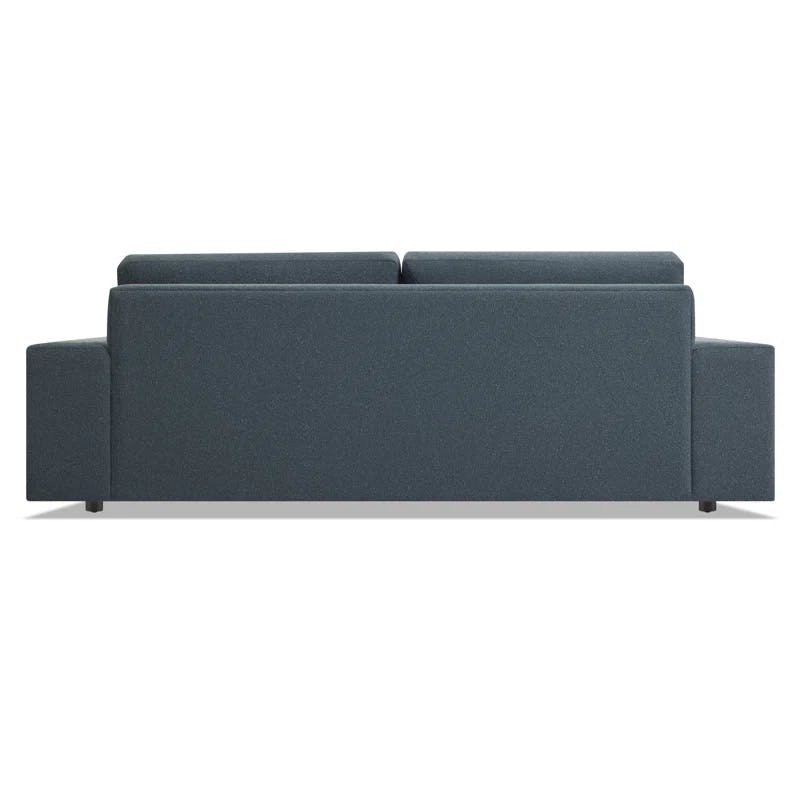 Esker Wide Kelso Blue Polyester Blend Sofa with Removable Cushions