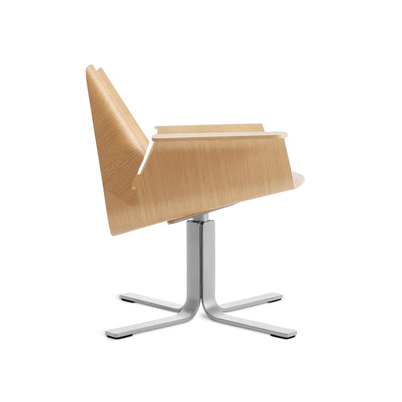Buttercup White Oak & Stainless Steel Swiveling Task Chair