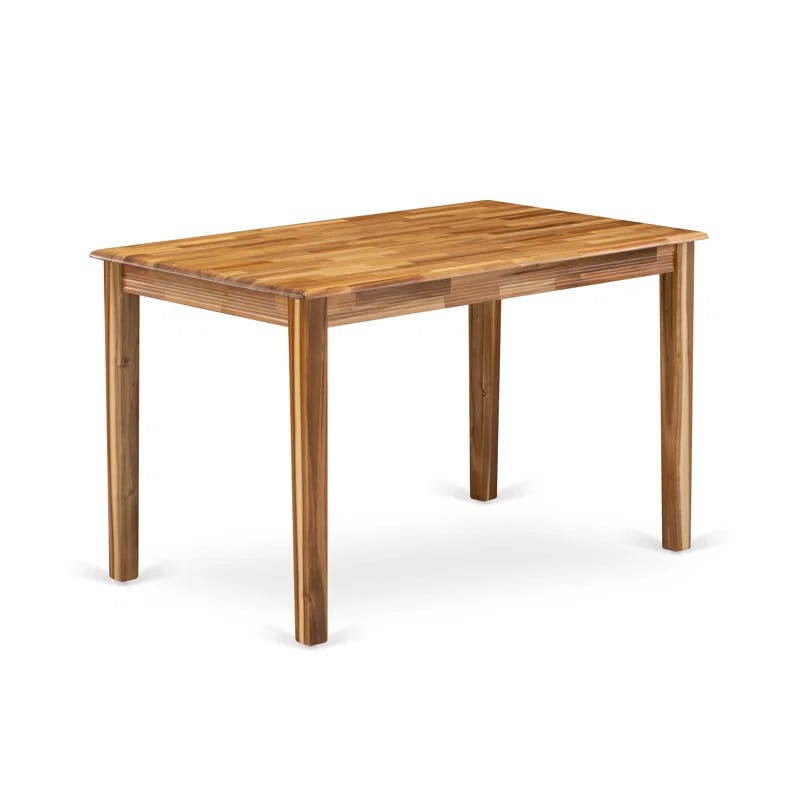 Yarmouth Natural Rectangular Solid Wood Dining Table 48x30