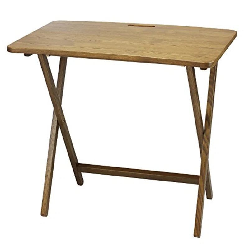 Arizona 28'' Warm Brown Solid Red Oak Folding Table