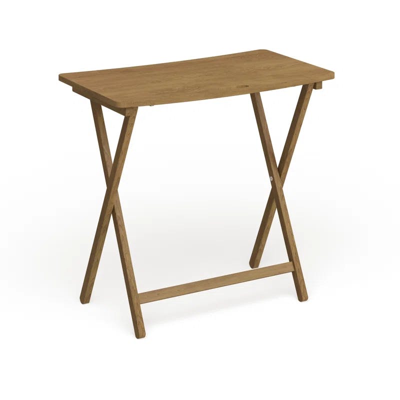 Arizona 28'' Warm Brown Solid Red Oak Folding Table