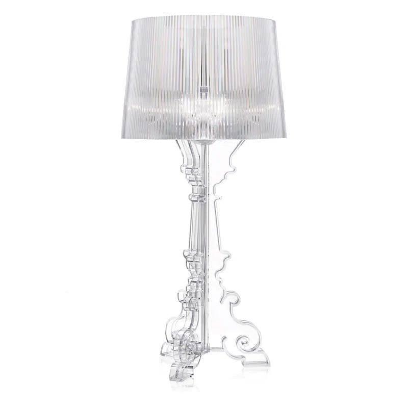 Adjustable Empire Shade Crystal Bourgie Table Lamp