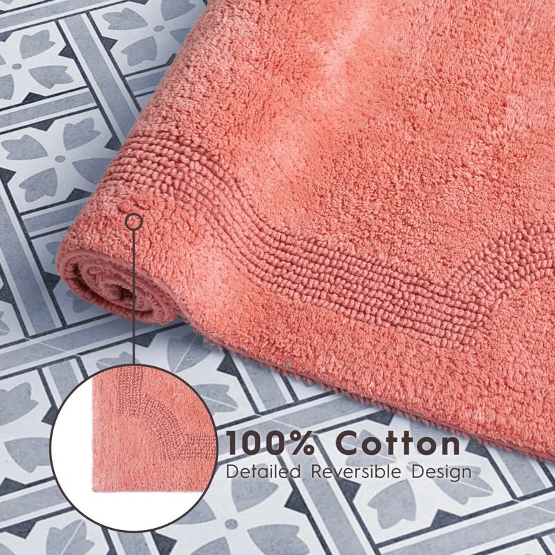 Coral Classic Cotton 2-Piece Bath Rug Set