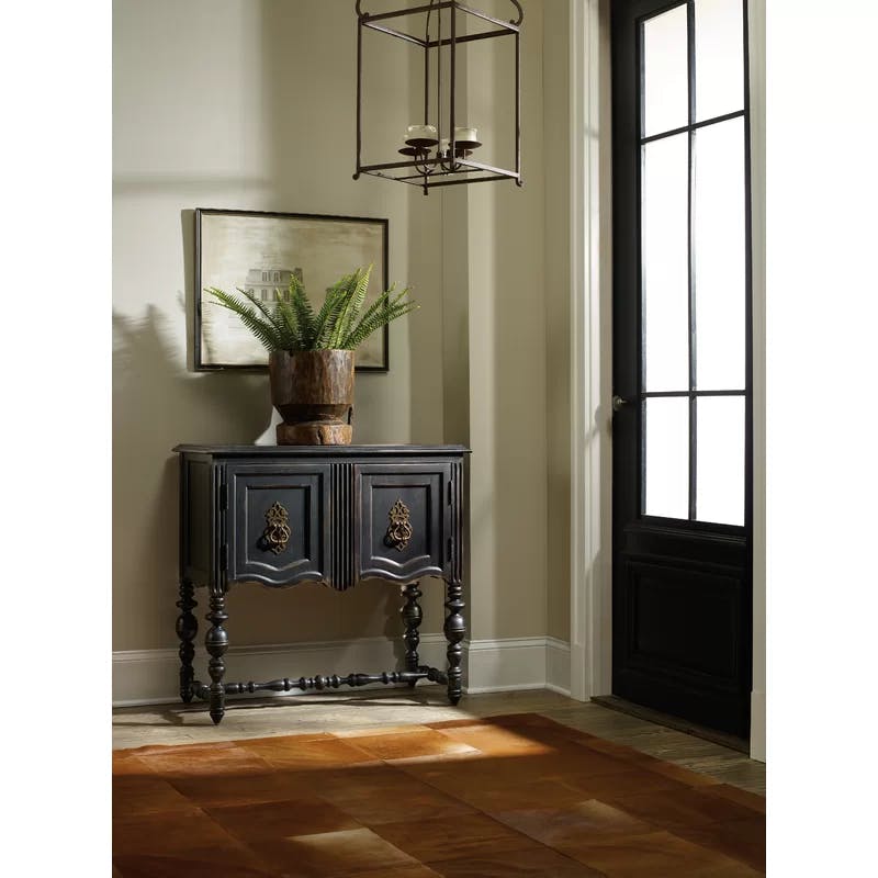 Traditional Black 36'' Accent Cabinet with Adjustable Shelf