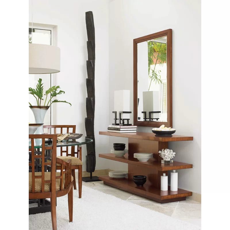 Sienna Bali Finish Hickory & Walnut Sofa Table with Storage