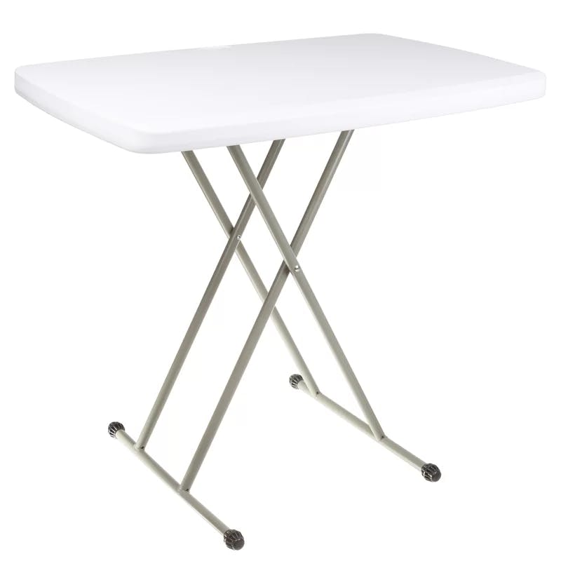 Adjustable White Polyethylene Personal Crafting Table