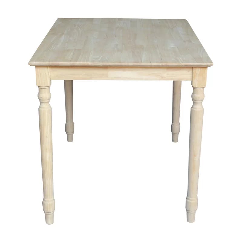 Cottage Charm Extendable Solid Wood Dining Table in Rustic Finish