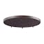 Deep Rust Bronze Glass LED 18" Round Ceiling Canopy