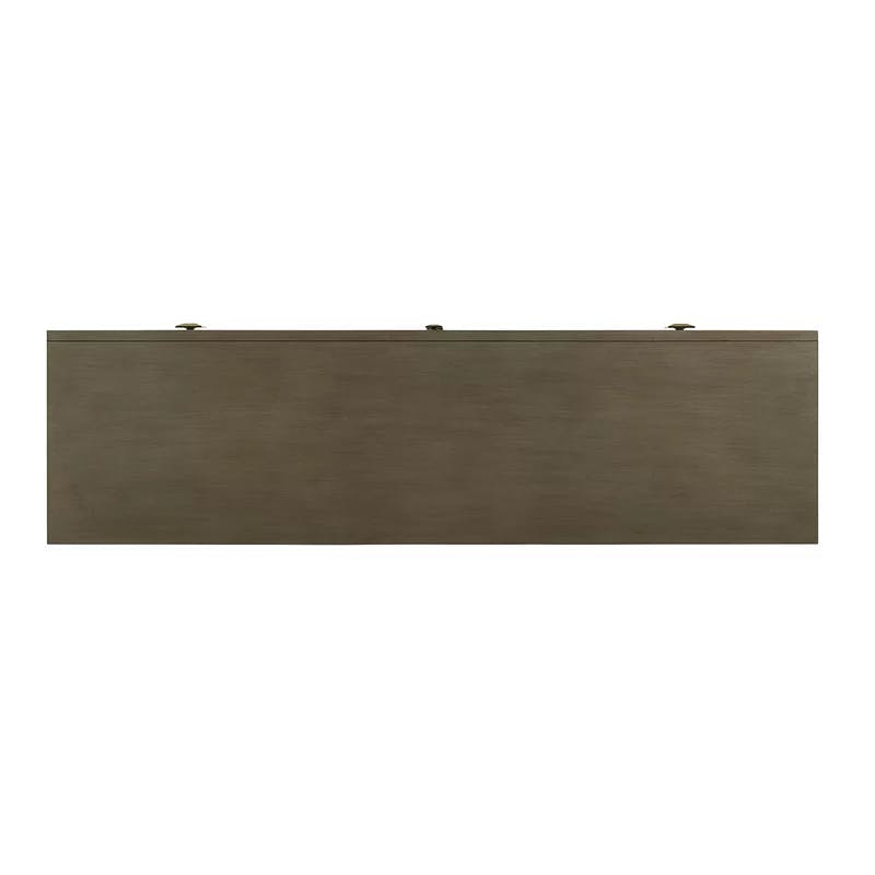 Ariana Transitional Gray and Brown 3-Drawer Sideboard