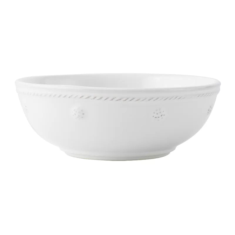 Classic Whitewash Ceramic Cereal & Fruit Bowl - Microwave Safe