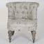 Amelie Natural Linen & Limed Gray Oak Slipper Chair