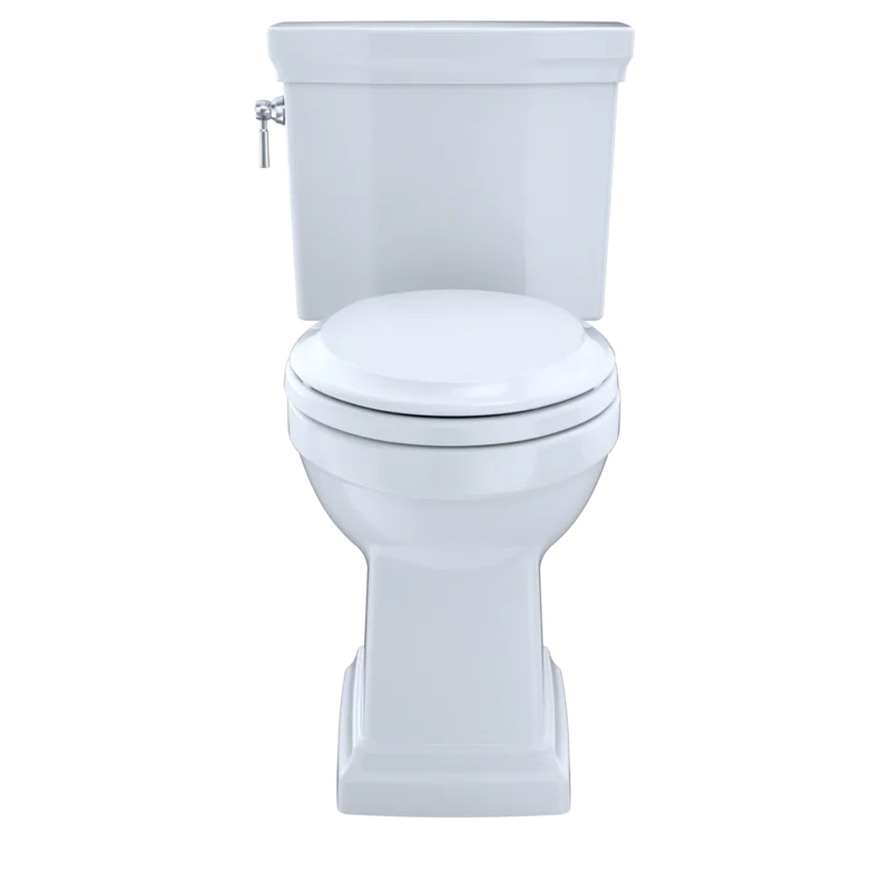 Eco-Savvy Bone Elongated Dual Flush High-Efficiency Toilet