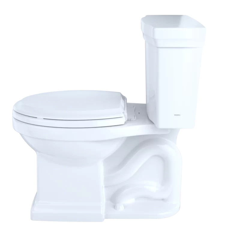Eco-Savvy Bone Elongated Dual Flush High-Efficiency Toilet