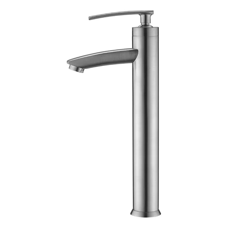 Elegant Brushed Nickel Single-Handle Bathroom Faucet