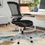 ErgoFlex Black Mesh and Leatherette Adjustable Task Chair