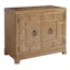 Collins 38" Transitional Sandstone Nightstand with Geometric Fretwork