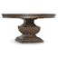 Traditional Reclaimed Wood 72" Round Dining Table in Brown