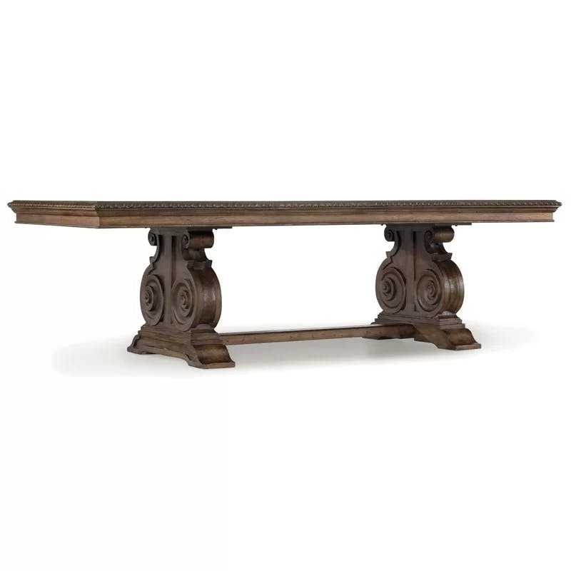 Grand Rhapsody Extendable Dining Table in Rustic Reclaimed Wood
