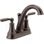 Elegant Venetian Bronze 6.5" Modern Centerset Bathroom Faucet with Drain