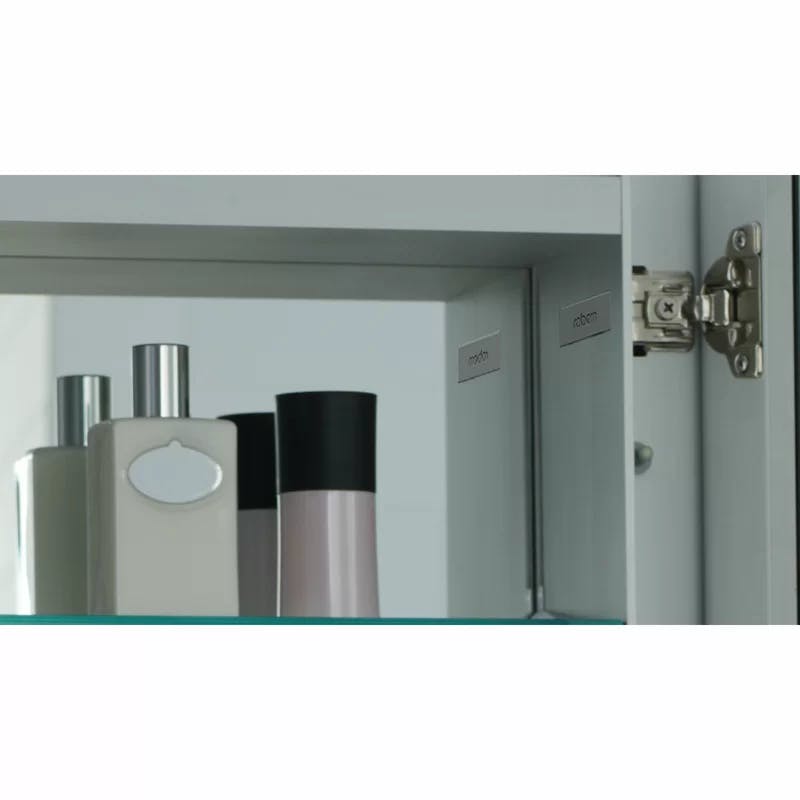 Modern Square Frameless Medicine Cabinet with Adjustable Shelves
