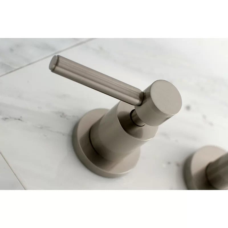 Concord Brushed Nickel Wall Mount Roman Tub Faucet with Lever Handles