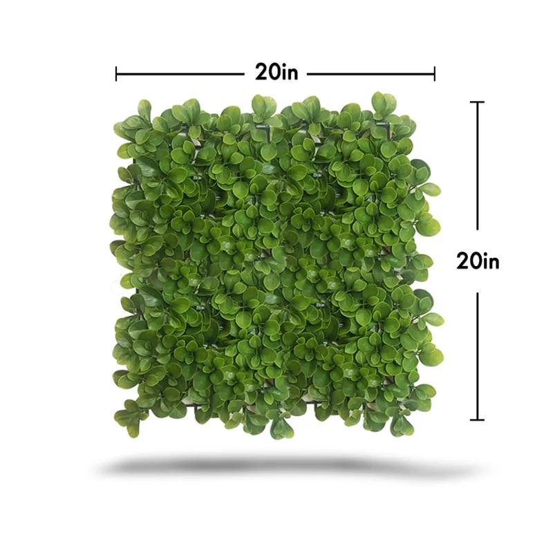 Cabo Greenery 20" Square UV-Protected Outdoor Artificial Plant Panel