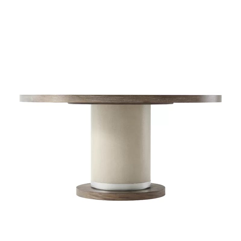 Contemporary Round 60" Mangrove Wood Dining Table