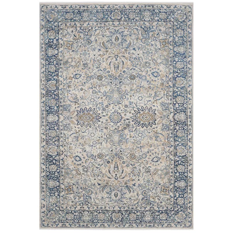 Imogen Hand-Knotted Wool 6' x 9' Lago Blue Area Rug