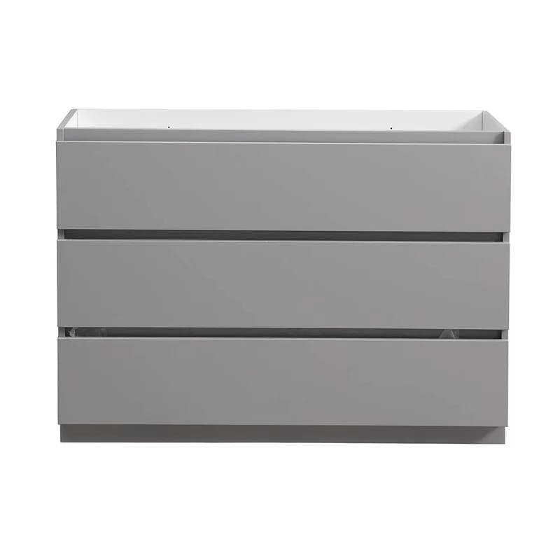 Elegance Grey 35.5" Solid Wood Transitional Freestanding Vanity