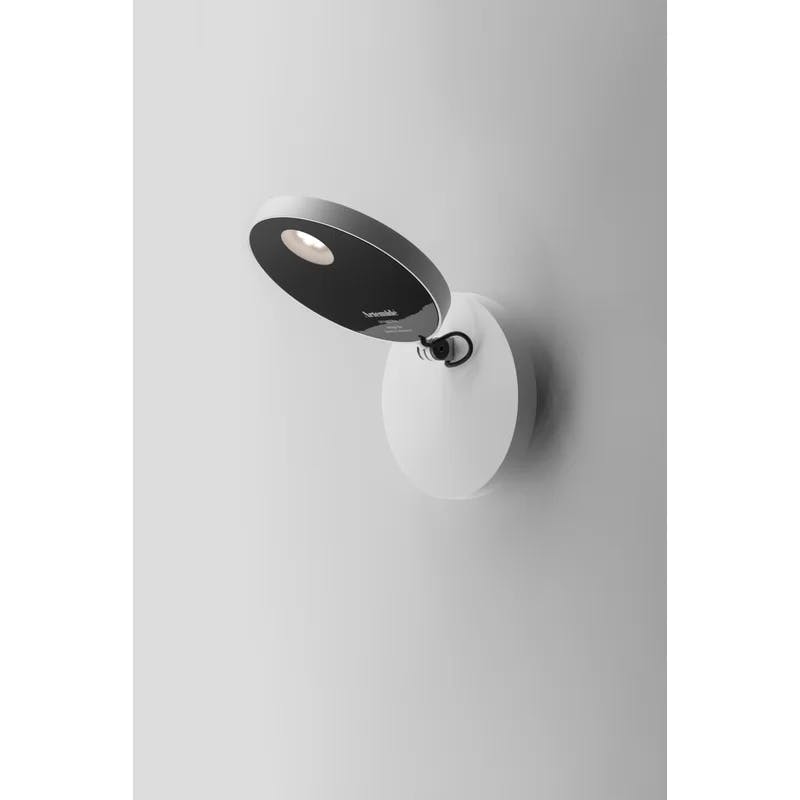 Demetra 9.5W LED Wall Sconce in White with Dimmable Feature