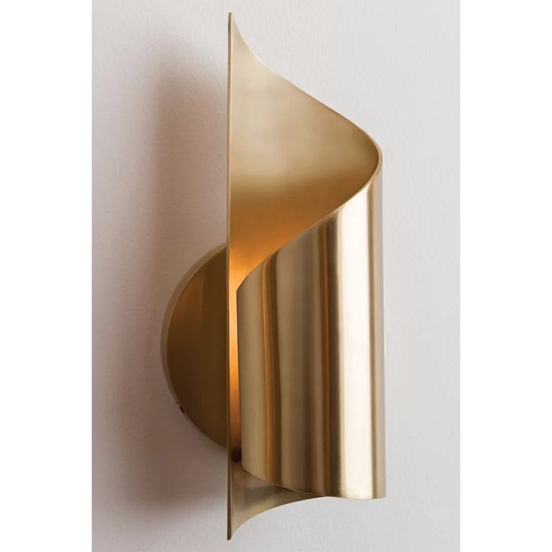 Evie Aged Brass 1-Light LED Dimmable Wall Sconce