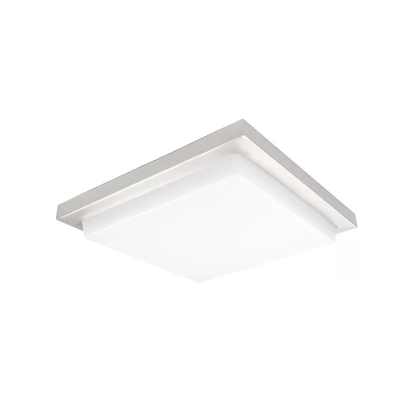 Metro 18" Energy Star Square Flush Mount with Acrylic Diffuser in Chrome