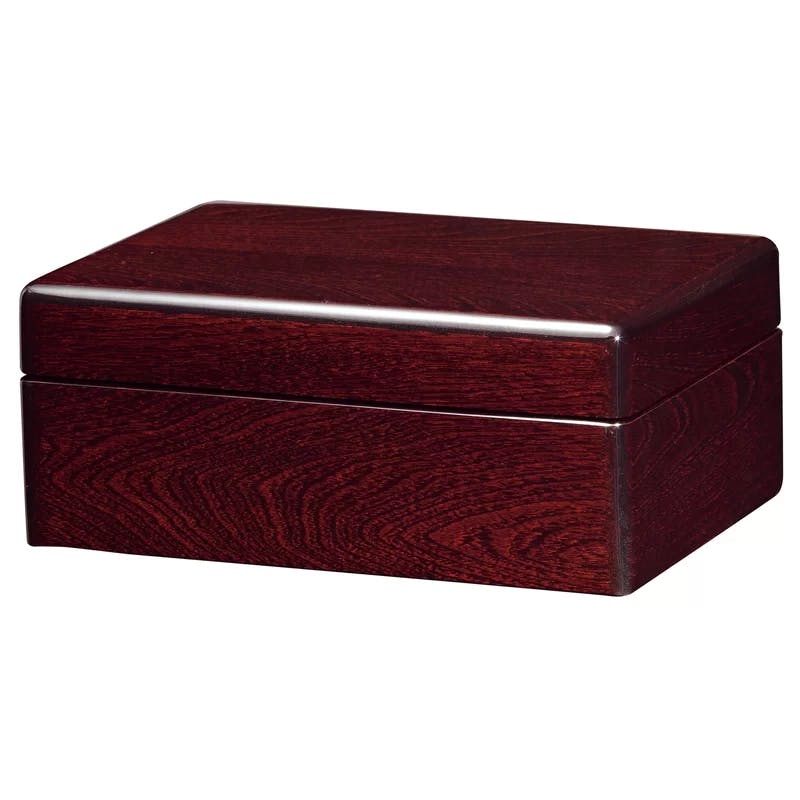 Contemporary Rosewood Hall 7'' Brown Decorative Lidded Box