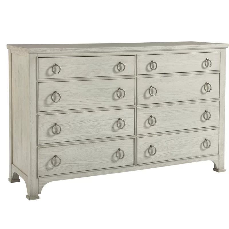 Coastal Escape Double Dresser with Dovetail Drawers in Beige