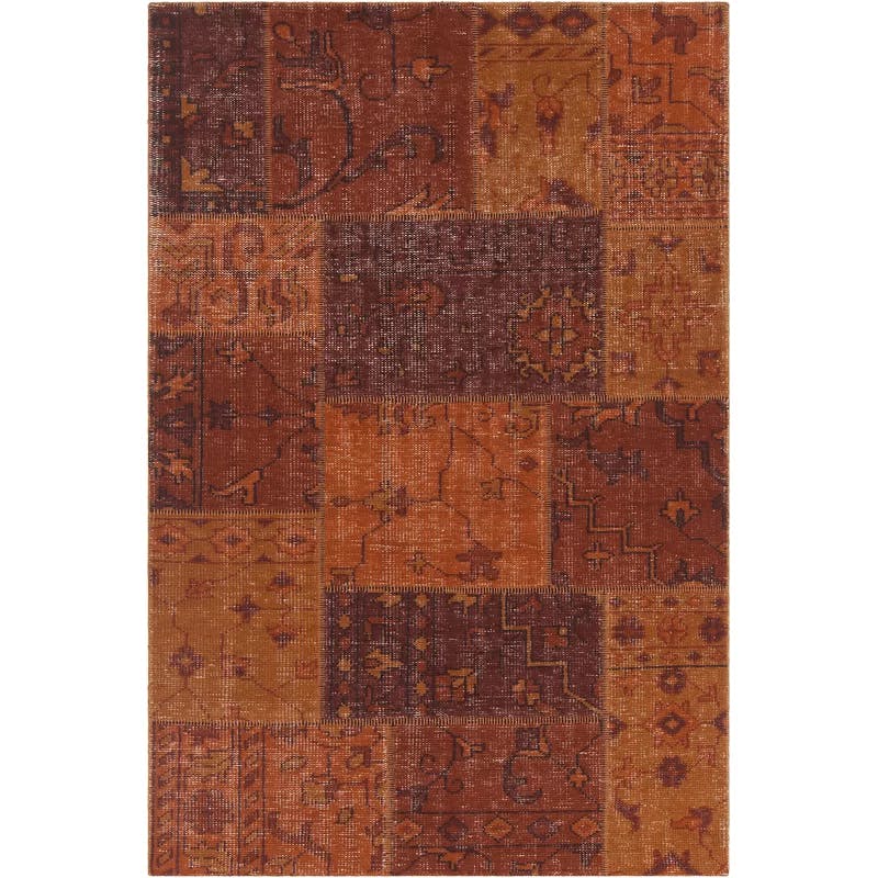 Hand-Knotted Multicolor Southwestern Wool Area Rug 7'9" x 10'6"