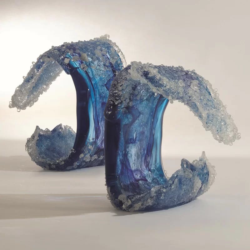 Tidal Wave Handblown Glass Sculpture