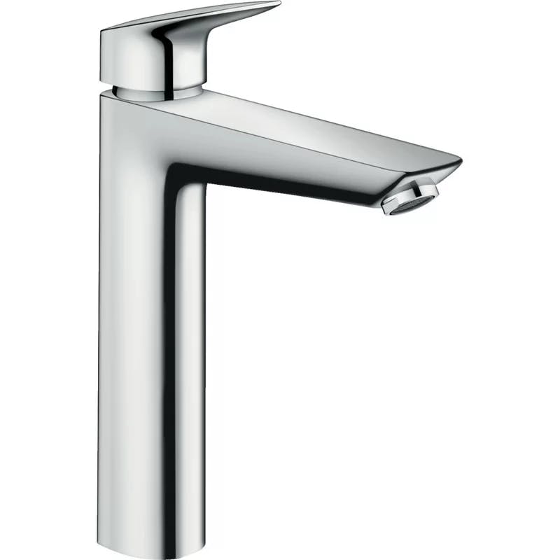 EcoFlow Brushed Nickel Single Hole Vessel Faucet with Metal Handle