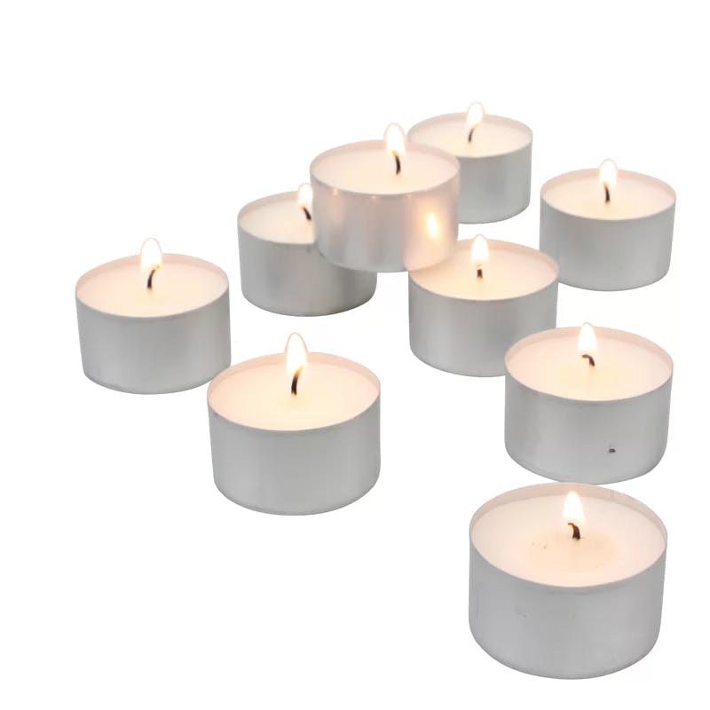 Palm Wax Unscented White Tealight Candles, 300 Pack
