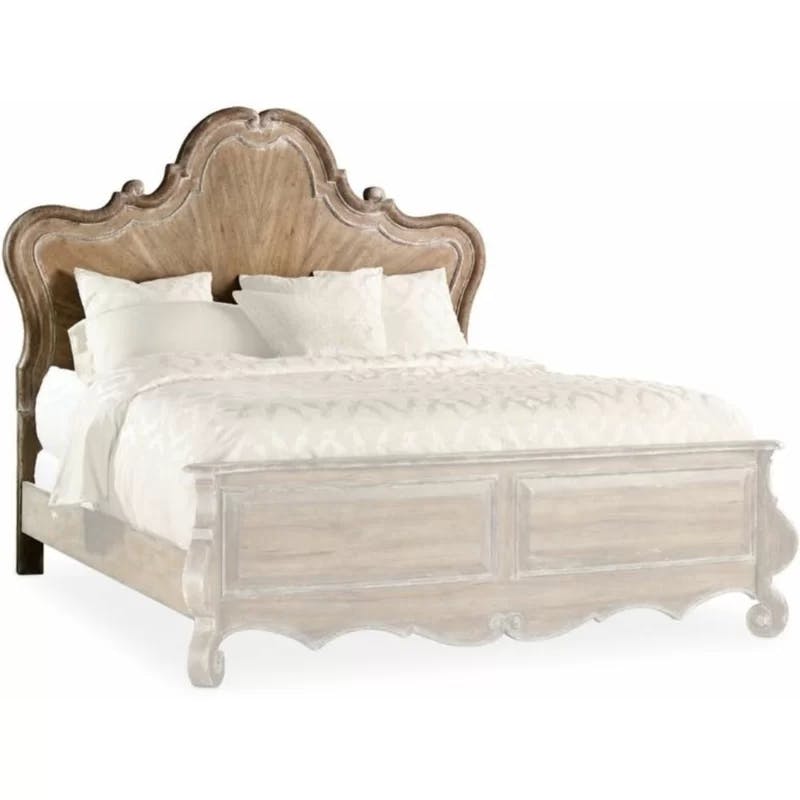 Chatelet King-Sized Panel Bed with Drawer in Caramel Froth